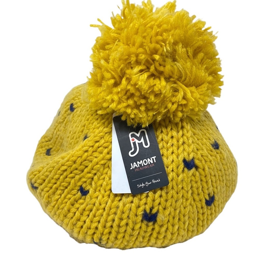 Jamont Headwear Yellow & Blue Fashion Cap NWT - Picture 2 of 5